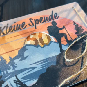 Geldgeschenk für Wanderer | Kleine Spende | Geldscheine verschenken