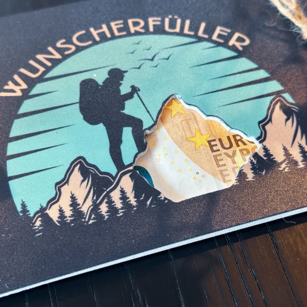 Geldgeschenk für Wanderer | Wunscherfüller | Geldscheine verschenken