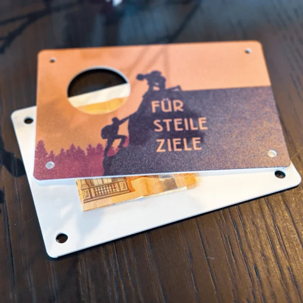 Geldgeschenk für Wanderer | Für steile Ziele  | Geldscheine verschenken – Bild 4