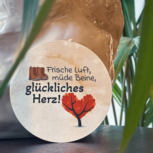 Untersetzer für Wanderer | Wanderfreunde | Geschenke Berg | Naturgefühl für deinen Tisch – Bild 2