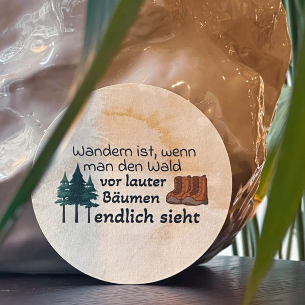 Untersetzer für Wanderer | Wanderfreunde | Geschenke Berg | Naturgefühl für deinen Tisch – Bild 4