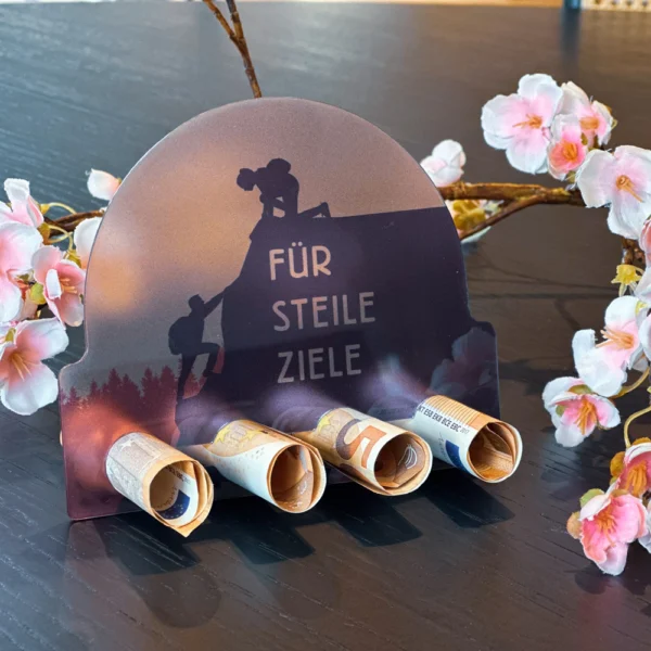 Geldgeschenk für Wanderer | Für steile Ziele | Geschenke für Wanderer