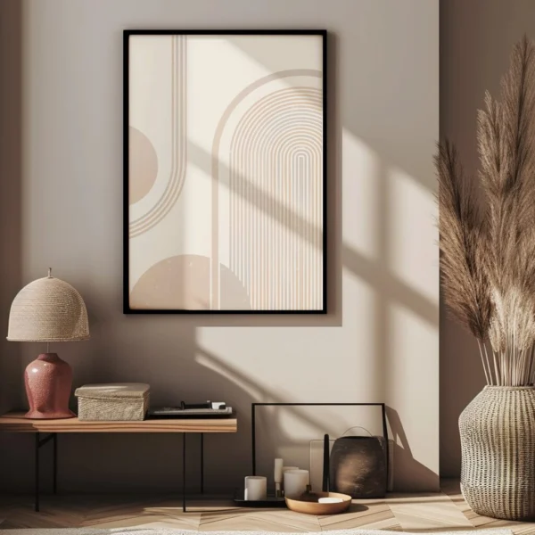 Boho Wandbild | Poster „Soft Curves“ | Boho Stil – Bild 2