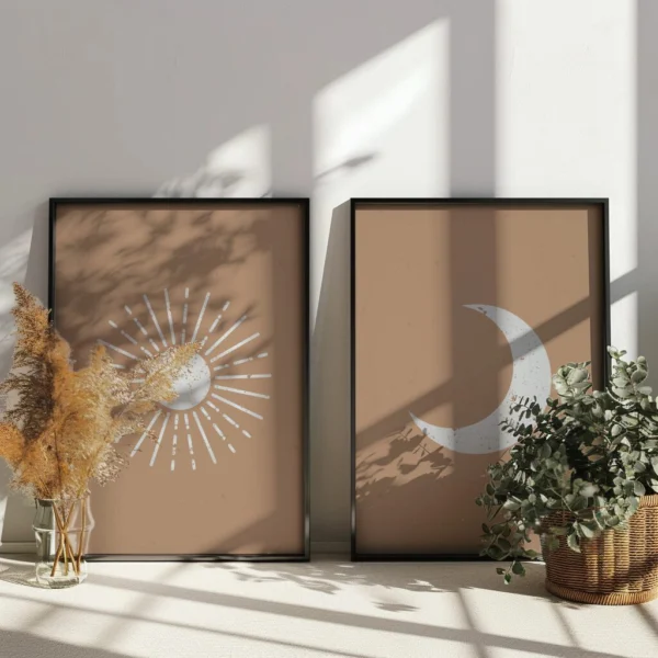 Boho Wandbild | Poster „Cosmic Calm“ Boho Style – Bild 4