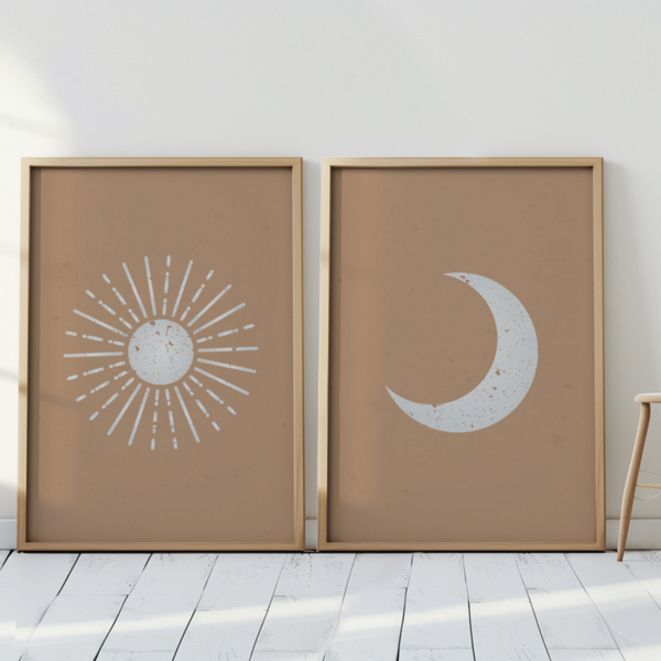 Boho Wandbild | Poster „Cosmic Calm“ Boho Style