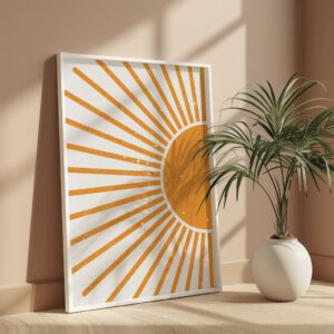 Boho Bild „Desert Glow“ Boho Deko