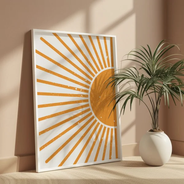 Boho Wandbild | Poster „Desert Glow“ | Boho Stil
