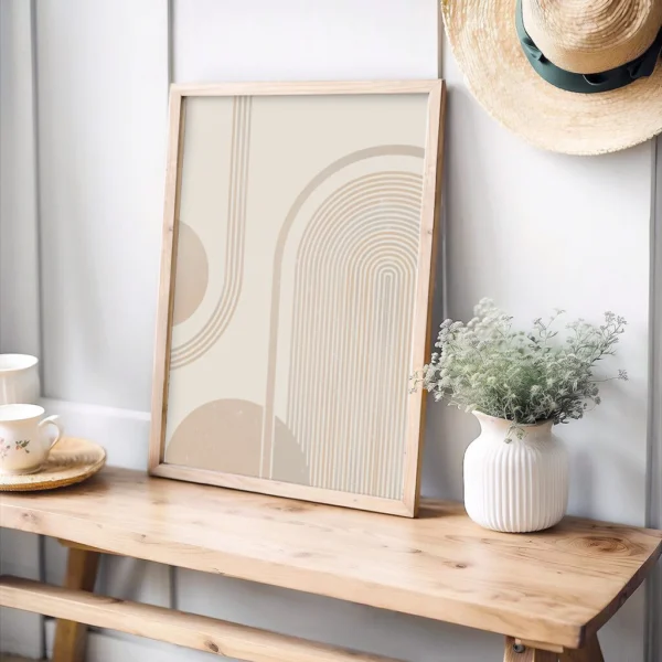 Boho Wandbild | Poster „Soft Curves“ | Boho Stil