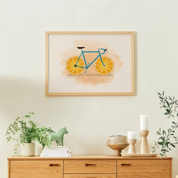 Poster Fahrrad „Fruit Wheels – Ride the Juicy Way“ – Bild 2