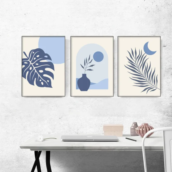 Nature in Motion: Boho Botanical Triptych | Poster Wandern 3teilig | Wandbild – Bild 5