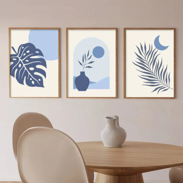 Nature in Motion: Boho Botanical Triptych | Poster Wandern 3teilig | Wandbild – Bild 7