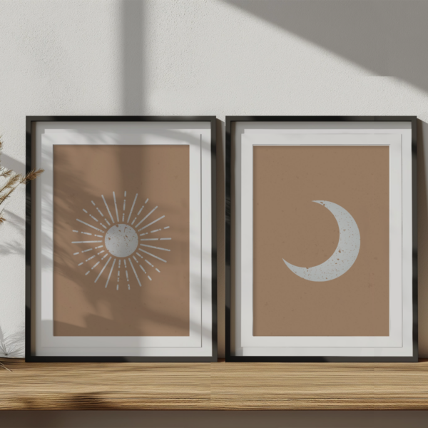 Boho Wandbild | Poster „Cosmic Calm“ Boho Style – Bild 2
