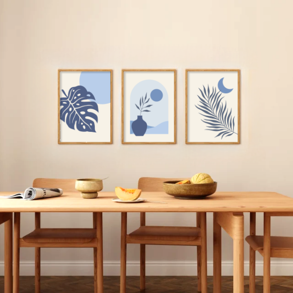 Nature in Motion: Boho Botanical Triptych | Poster Wandern 3teilig | Wandbild – Bild 6