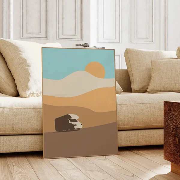 Camping Poster | Wandbild  "Rolling Hills"| Artwork für Camping Fans – Bild 7