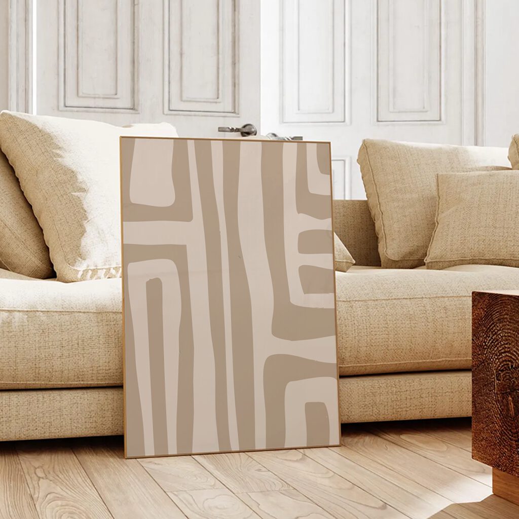 Boho Bild „Desert Lines“ Boho Deko - Wandbild, DIN A1, A2, A3