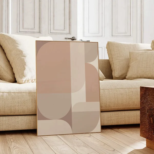 Boho Wandbild | Poster „Soft Geometry“ | Boho Stil – Bild 2