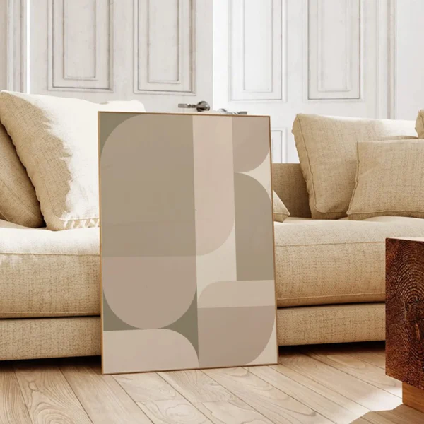 Boho Wandbild | Poster „Soft Geometry“ | Boho Stil – Bild 3