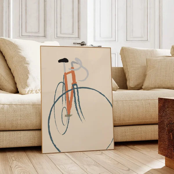 Wandbild Rennrad | Fahrrad Poster "Urban Frame" | Vintage Roadbike – Bild 4