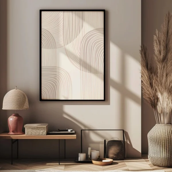 Boho Wandbild | Poster „Soft Flow“ | Boho Stil