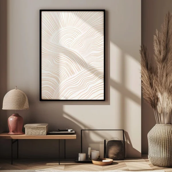 Boho Wandbild | Poster „Desert Lines“ | Boho Stil – Bild 2