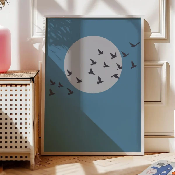 Boho Wandbild | Poster „Boho Flight“ | Wandbild Wandern