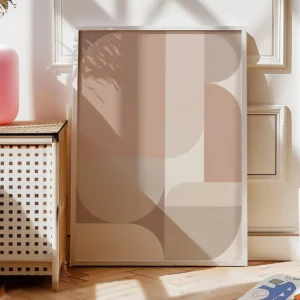 Boho Wandbild | Poster „Soft Geometry“ | Boho Stil
