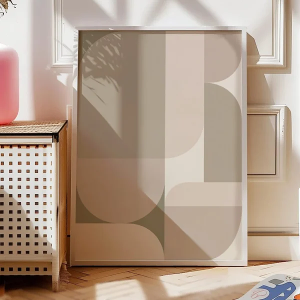 Boho Wandbild | Poster „Soft Geometry“ | Boho Stil – Bild 4