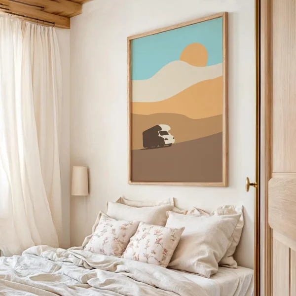 Camping Poster | Wandbild  "Rolling Hills"| Artwork für Camping Fans – Bild 6