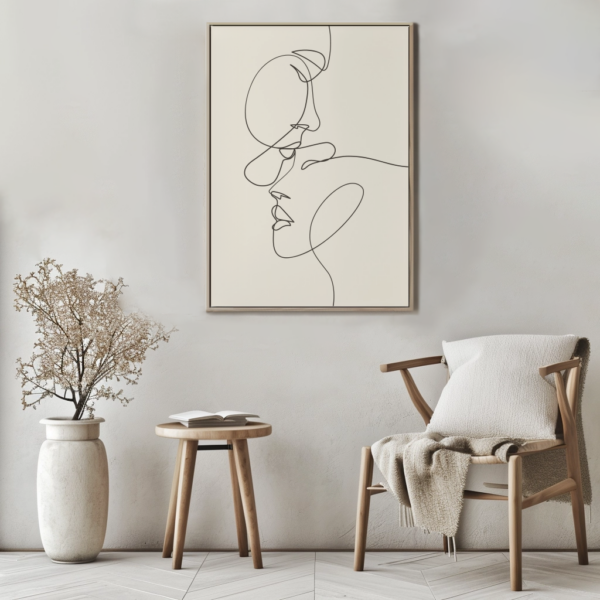 Boho Wandbild | Poster „One Line Connection“ | Boho Stil – Bild 3