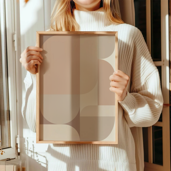 Boho Wandbild | Poster „Soft Geometry“ | Boho Stil – Bild 8