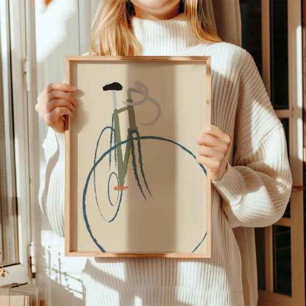 Wandbild Rennrad | Fahrrad Poster "Urban Frame" | Vintage Roadbike – Bild 10