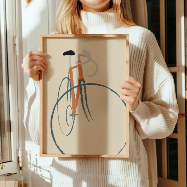 Wandbild Rennrad | Fahrrad Poster "Urban Frame" | Vintage Roadbike – Bild 11
