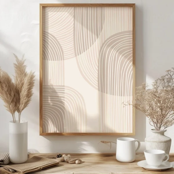 Boho Wandbild | Poster „Soft Flow“ | Boho Stil – Bild 6