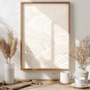 Boho Wandbild „Desert Lines“ Boho Deko