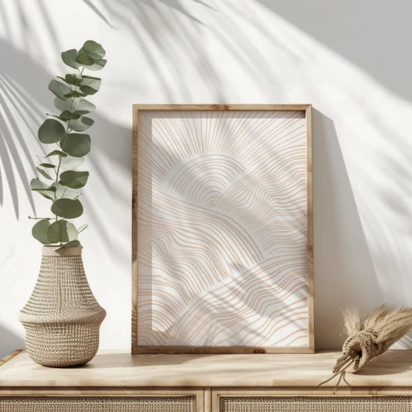 Boho Wandbild | Poster „Desert Lines“ | Boho Stil – Bild 8