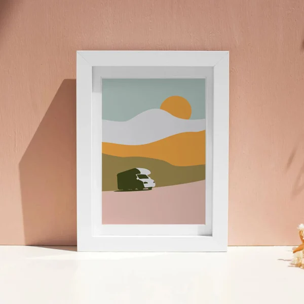 Camping Poster | Wandbild  "Rolling Hills"| Artwork für Camping Fans – Bild 13