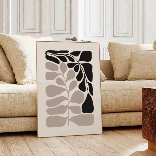 Boho Wandbild | Poster „Wild Leaf“ | Wandbild Boho Stil – Bild 3