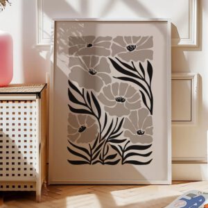 Boho Bild „Black Bloom“ Boho Deko