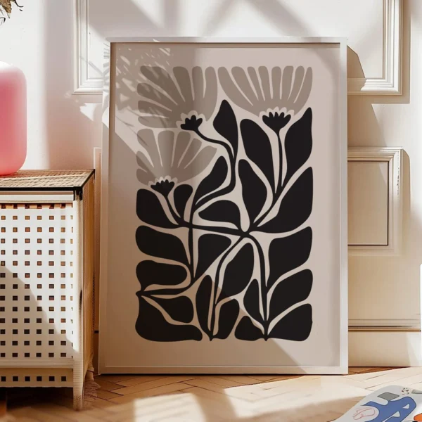 Boho Wandbild | Poster „Flower Flow“ | Wandbild Boho