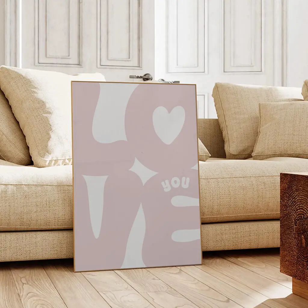 Boho Bild „Love You“ Boho Deko 4 Boho Bild „Love You“ Boho Deko – Bild 4