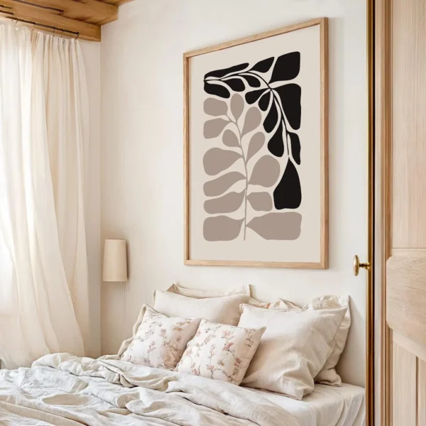 Boho Wandbild | Poster „Wild Leaf“ | Wandbild Boho Stil – Bild 4