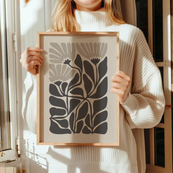 Boho Wandbild | Poster „Flower Flow“ | Wandbild Boho – Bild 6