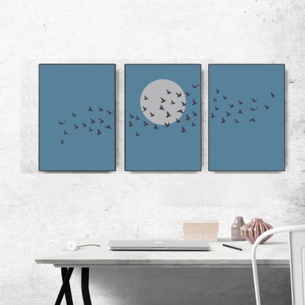 Wandbild Boho Stil I "Triptychon" – Dreiteiliges Set für natürliche Harmonie – Bild 11