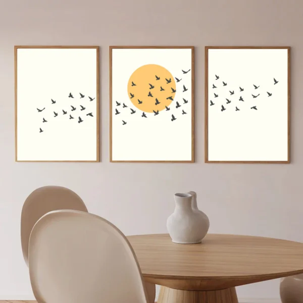 Wandbild Boho Stil I "Triptychon" – Dreiteiliges Set für natürliche Harmonie – Bild 6