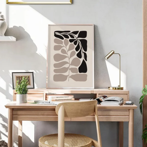 Boho Wandbild | Poster „Wild Leaf“ | Wandbild Boho Stil – Bild 5