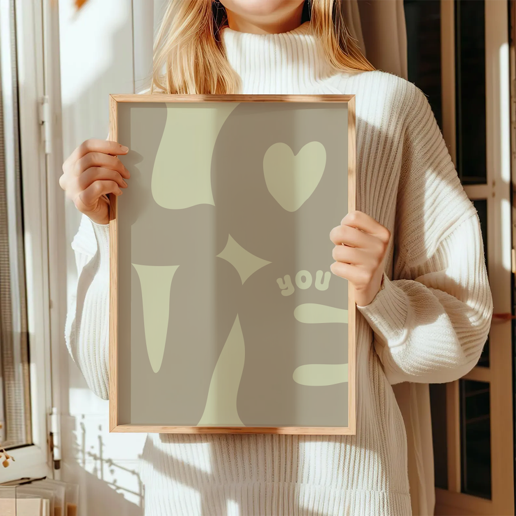 Boho Bild „Love You“ Boho Deko 5 Boho Bild „Love You“ Boho Deko – Bild 5