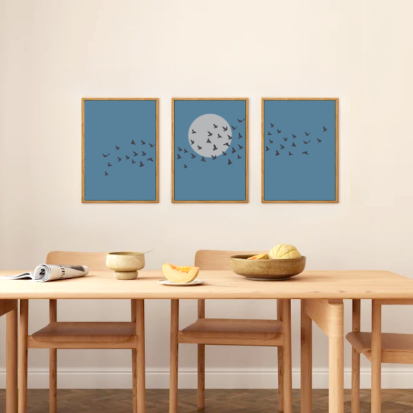 Wandbild Boho Stil I "Triptychon" – Dreiteiliges Set für natürliche Harmonie – Bild 13