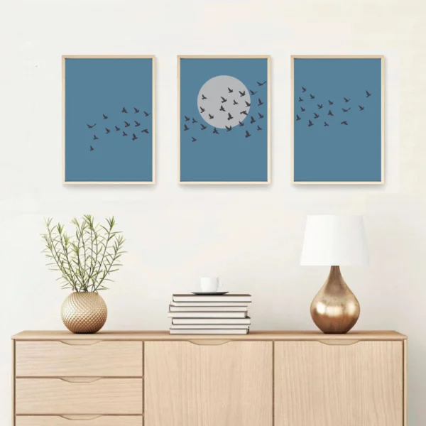 Wandbild Boho Stil I "Triptychon" – Dreiteiliges Set für natürliche Harmonie – Bild 14