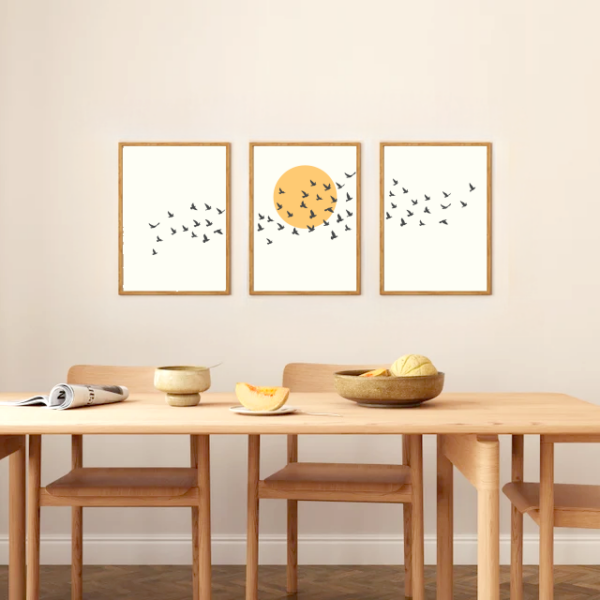 Wandbild Boho Stil I "Triptychon" – Dreiteiliges Set für natürliche Harmonie – Bild 15
