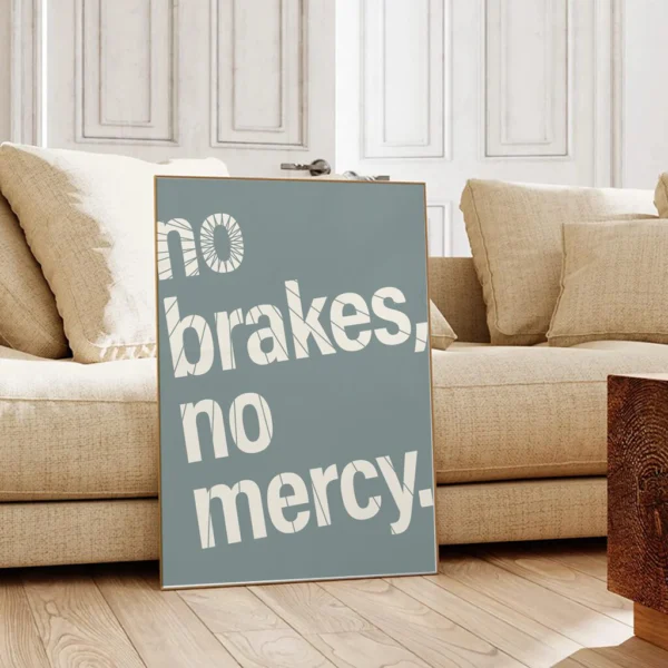 Fahrrad Poster "No Brakes, No Mercy" – Bild 6